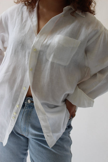 Cloud Linen Button Down