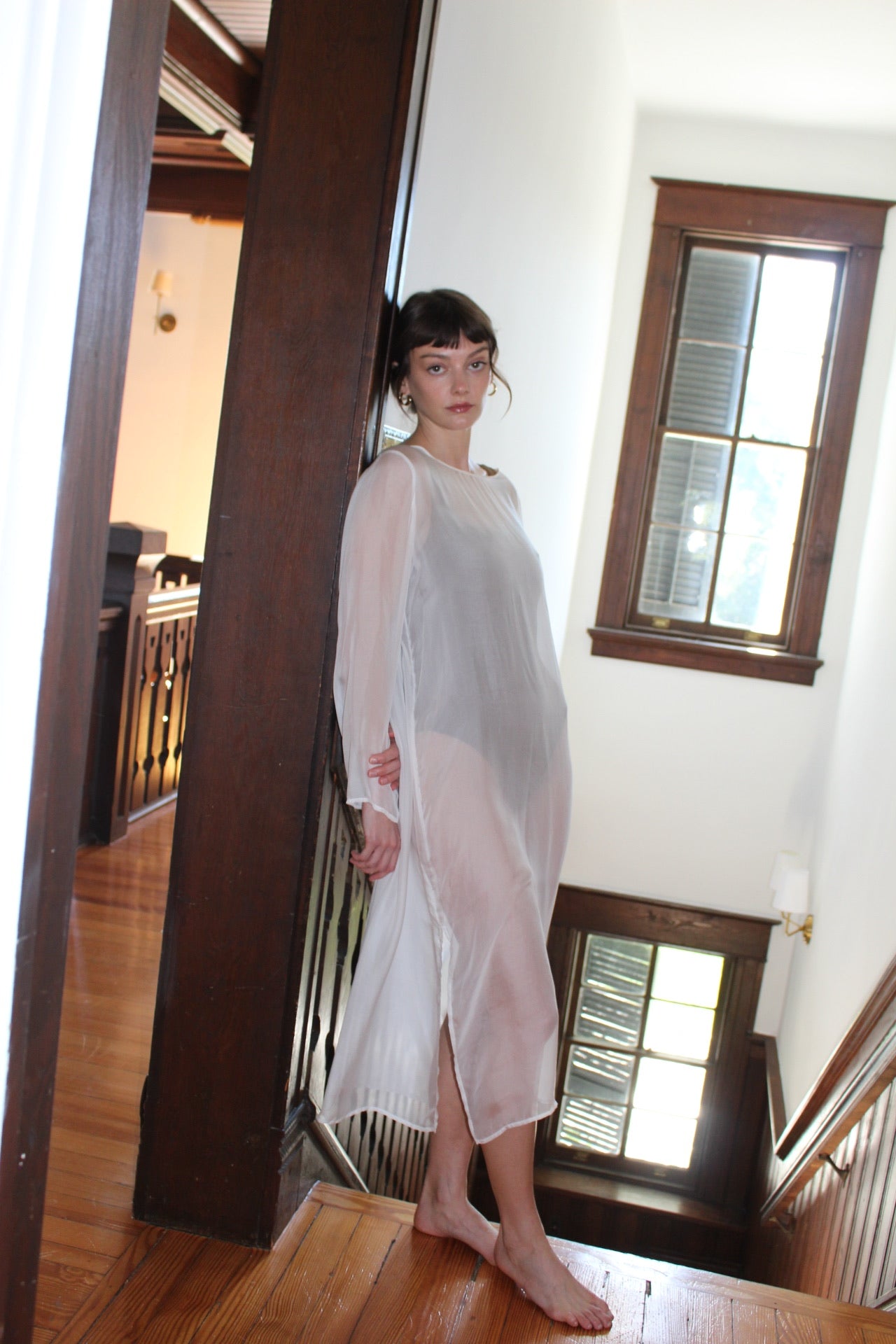 Elliot Sheer Silk Dress