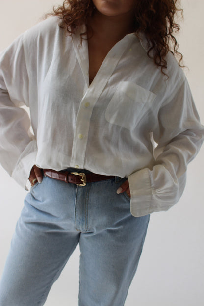 Cloud Linen Button Down