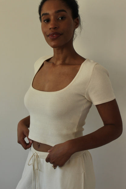 Lu Cotton Seed Stitch Top