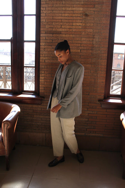 Favorite Vintage Houndstooth Vest & Blazer Set