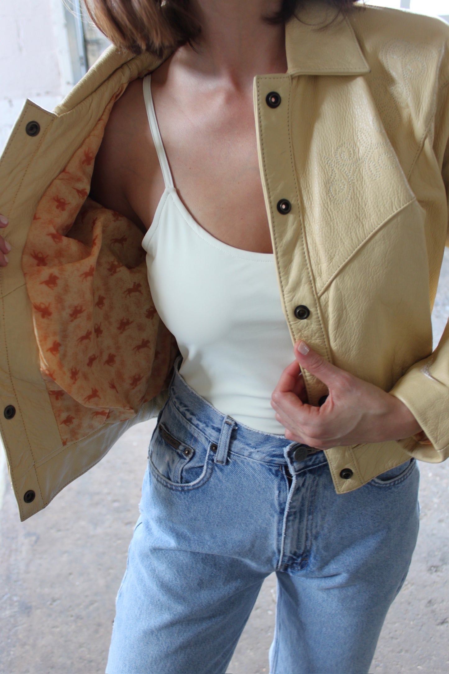 Favorite Butter Crop Leather Jacket