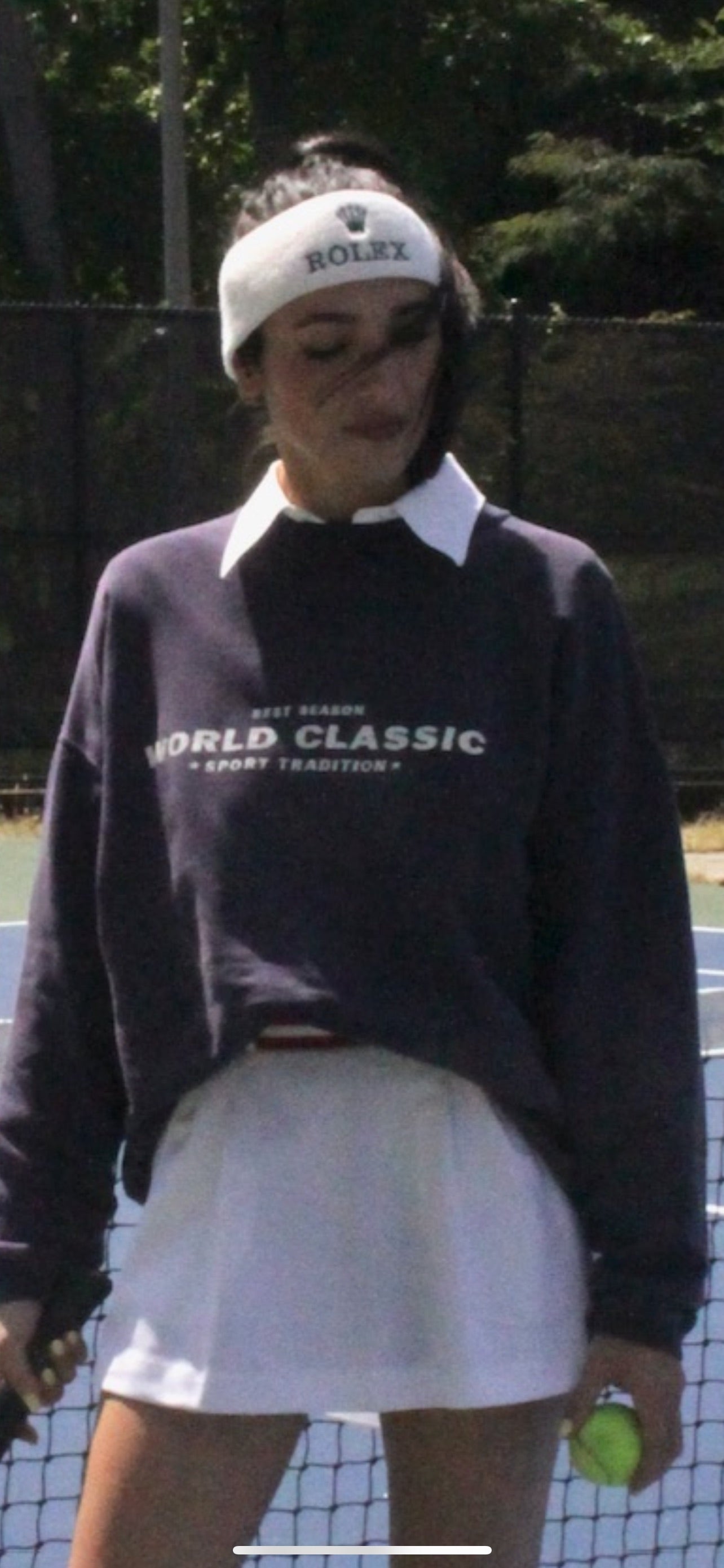 Vintage Deadstock Rolex Embroidered Wool Knit Headband