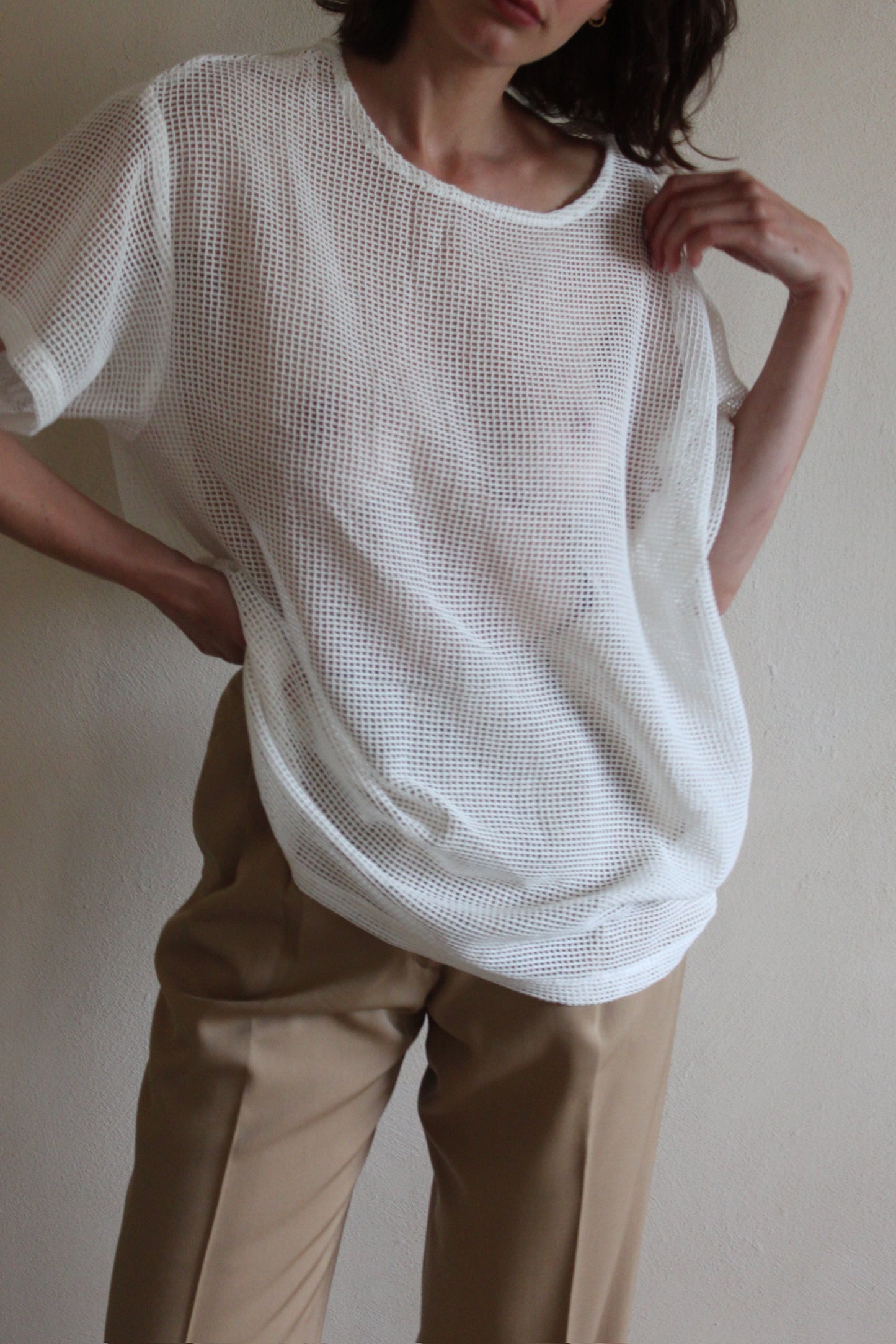 Tristan Netted Cotton Tee