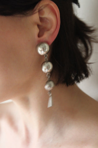 Incredible Vintage Sterling Silver Drop Earrings
