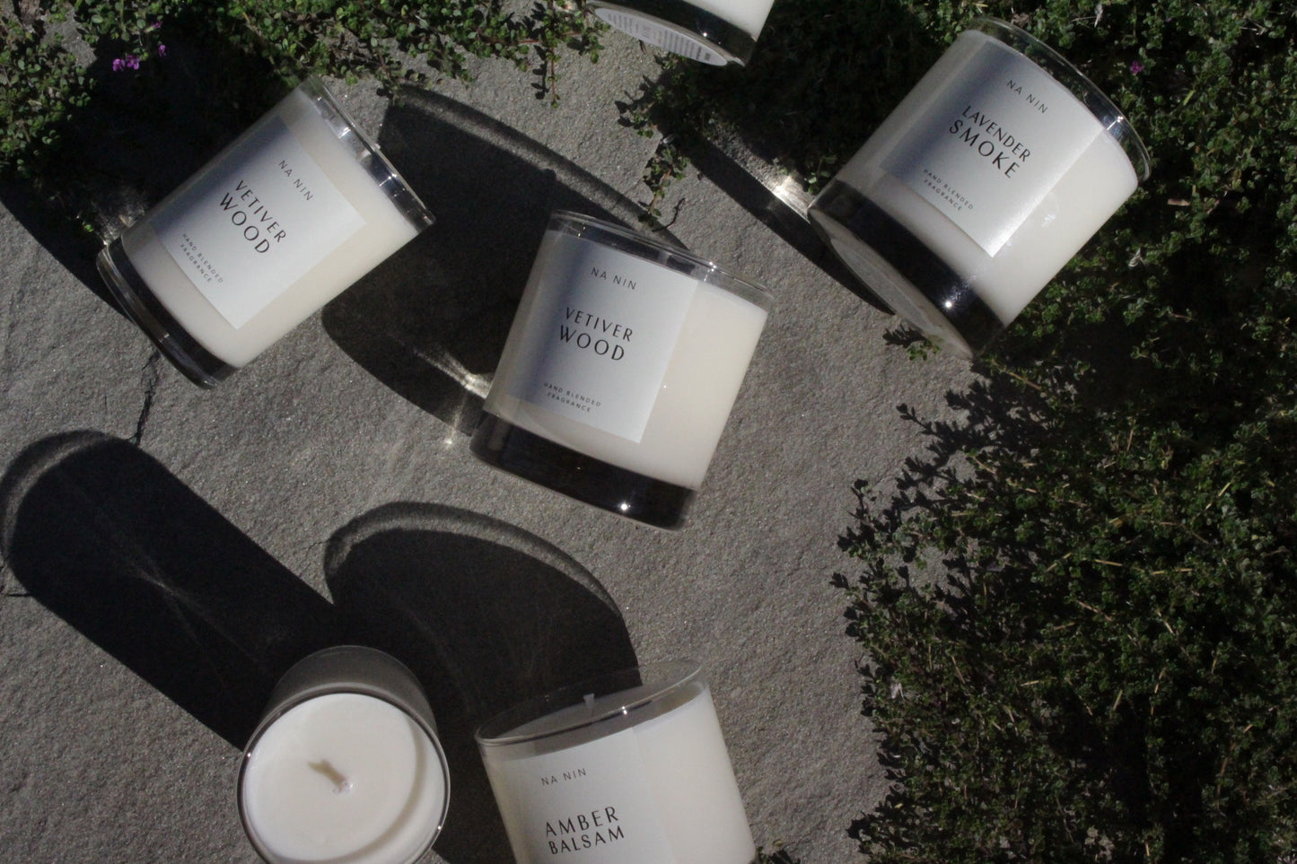 Vetiver Wood Candle / Available in 5oz & 8oz