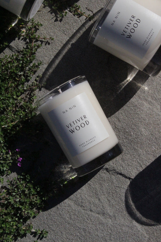 Vetiver Wood Candle / Available in 5oz & 8oz