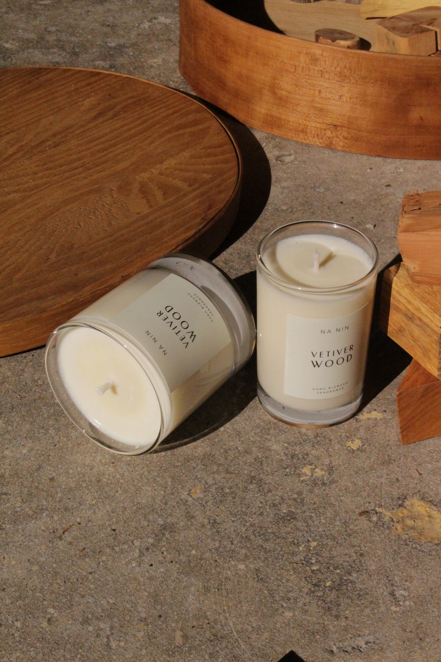 Vetiver Wood Candle / Available in 5oz & 8oz