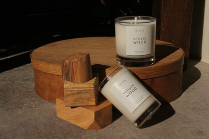 Vetiver Wood Candle / Available in 5oz & 8oz