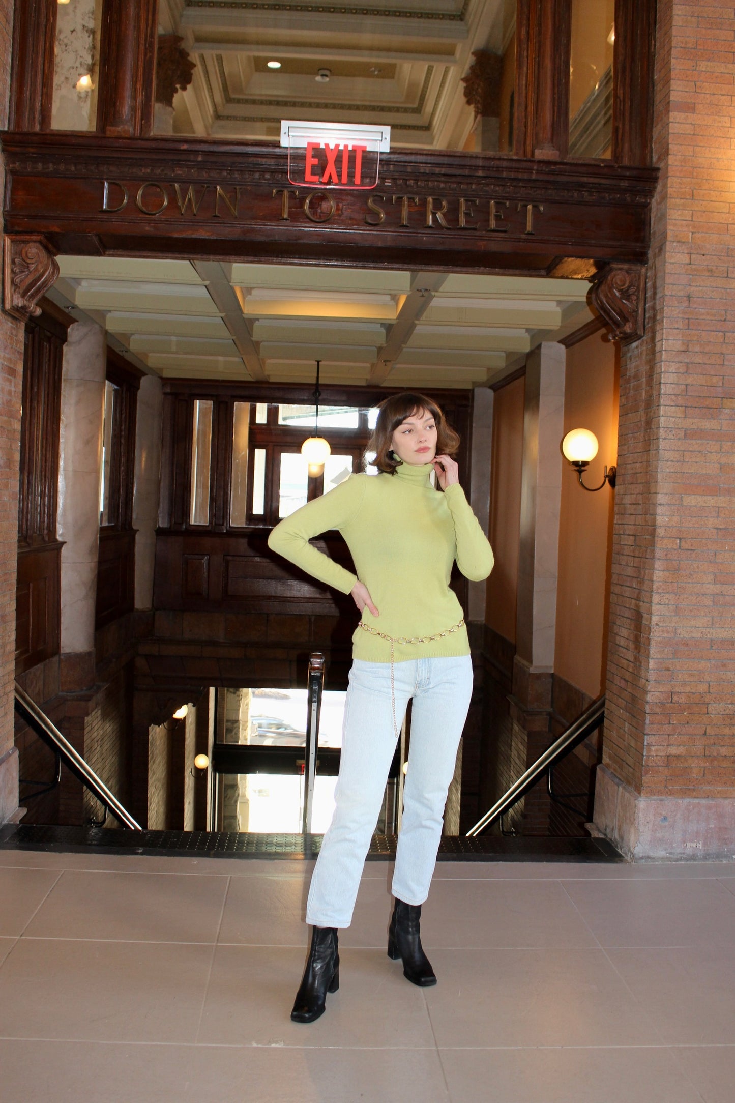 Vintage Kiwi Cashmere Turtleneck