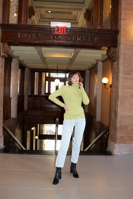 Vintage Kiwi Cashmere Turtleneck