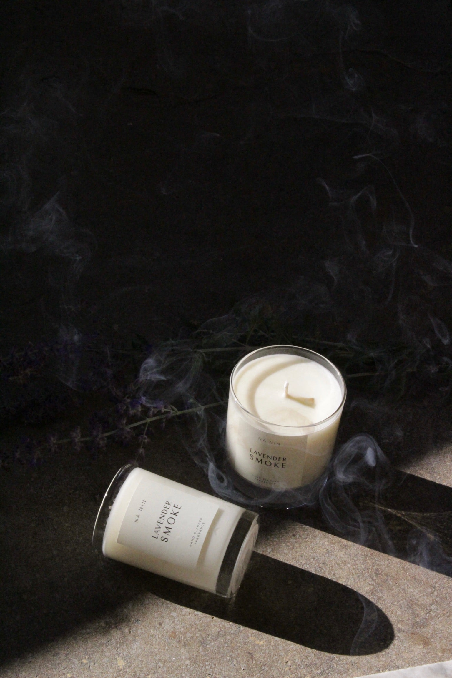 Lavender Smoke Candle / Available in 5oz & 8oz – NA NIN