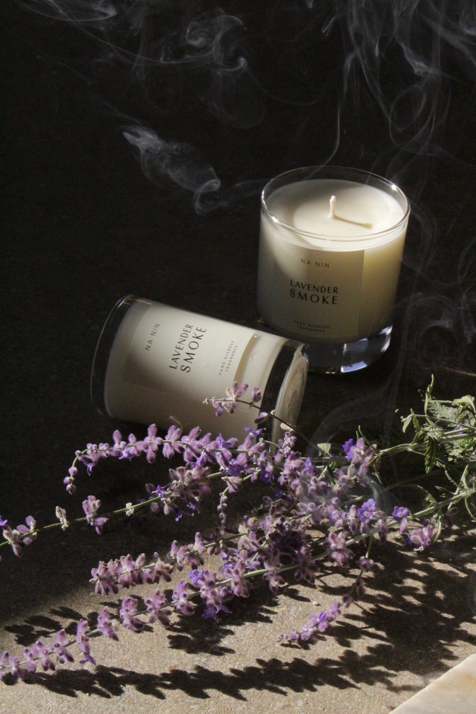 Lavender Smoke Candle / Available in 5oz & 8oz – NA NIN