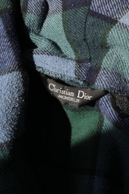 Vintage Christian Dior Plaid Belted Robe