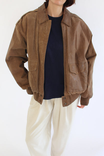 Gorgeous Vintage Suede Bomber Jacket