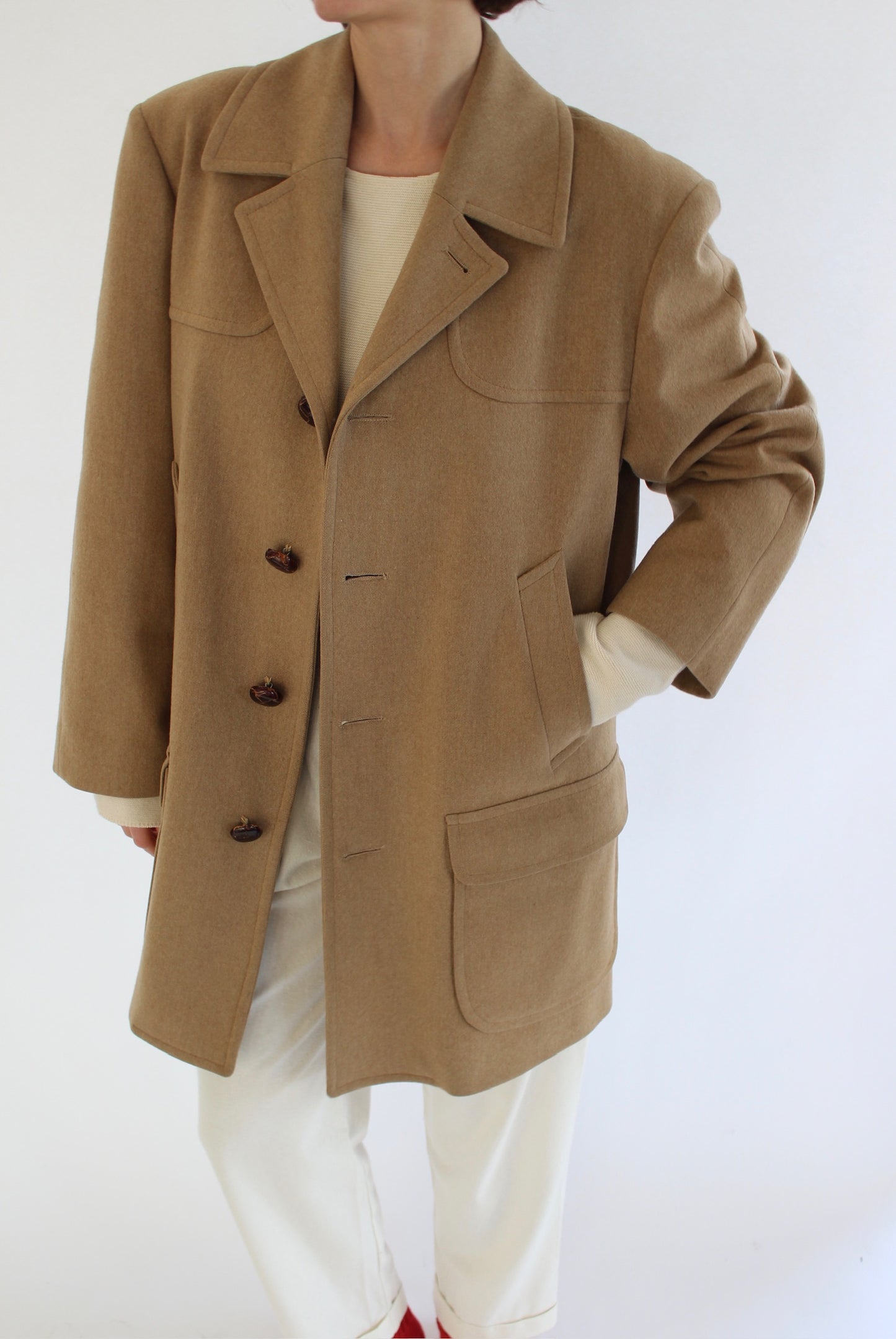 Vintage Pendleton Camel Wool Coat