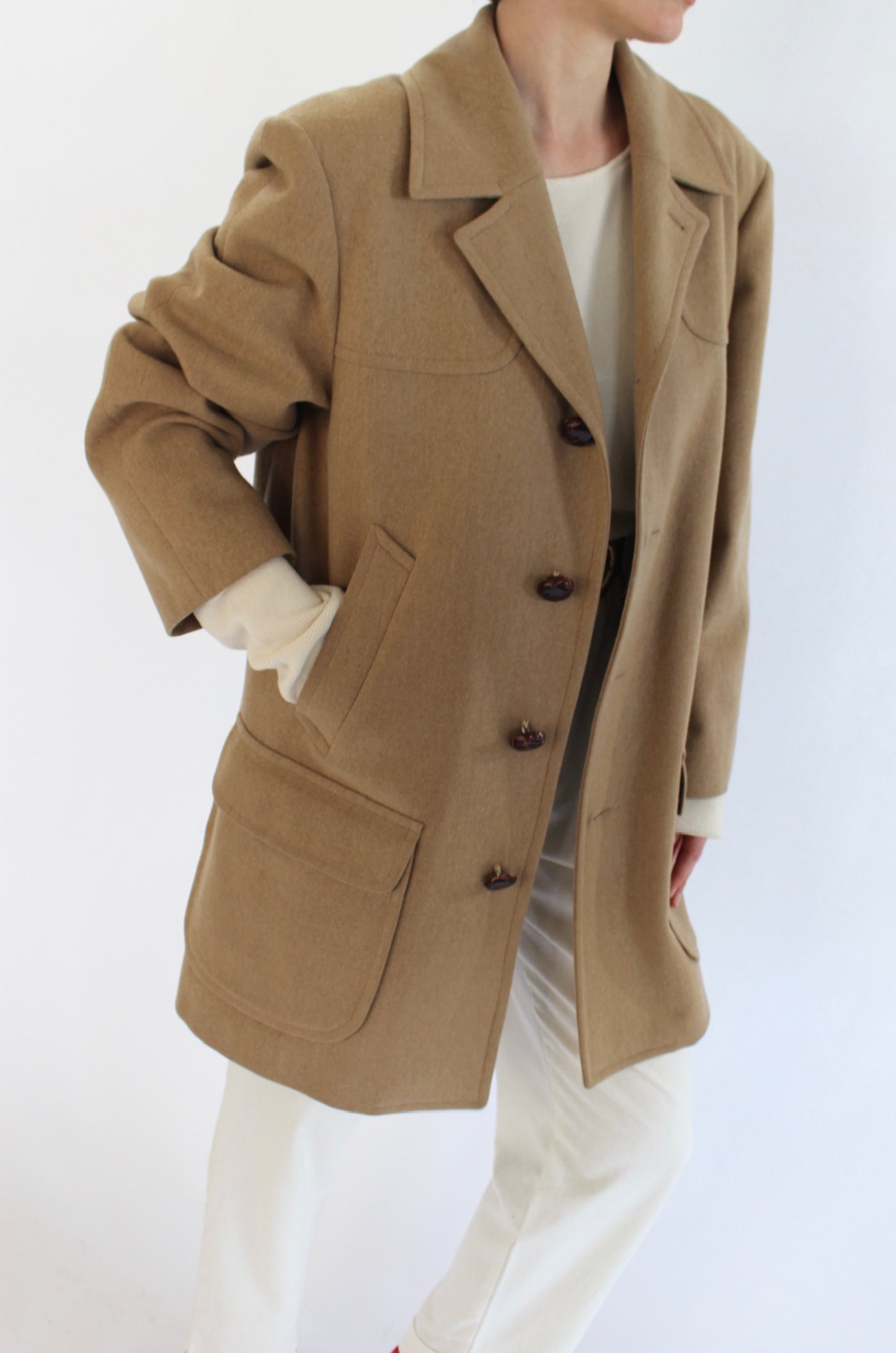 Vintage Pendleton Camel Wool Coat