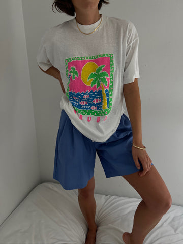Vintage Aruba Neon Printed T-Shirt