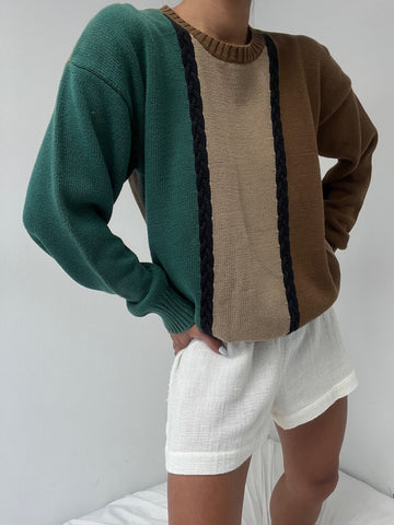 Vintage Slazenger Wide Striped Sweater