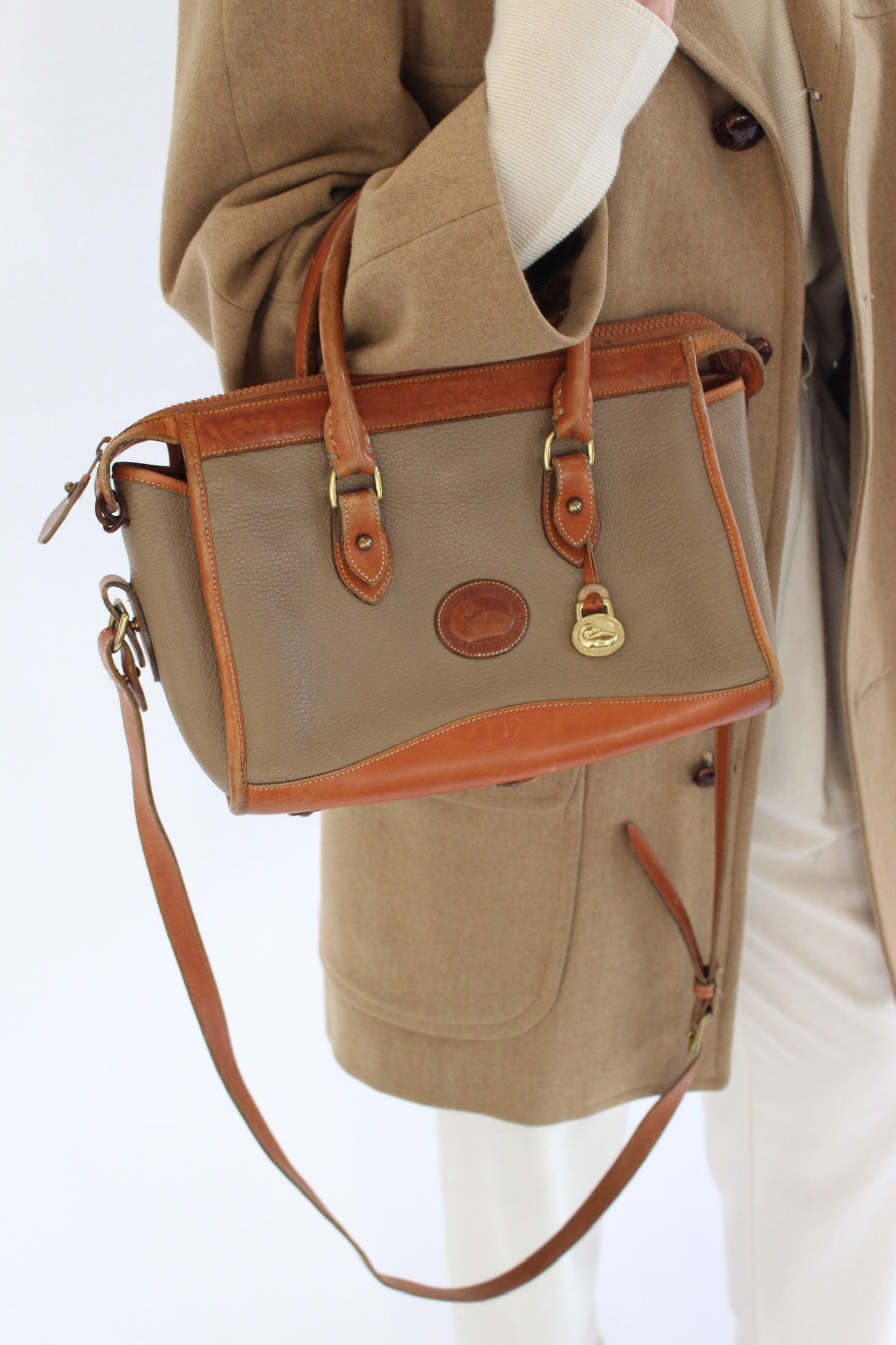 Vintage Dooney & Bourke Pebbled Leather Bag