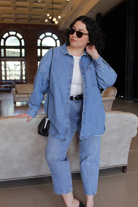 Vintage Double-Weight Denim Button Down