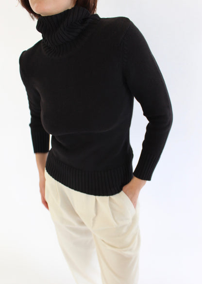 Petite Club Monaco Onyx Knit Turtleneck