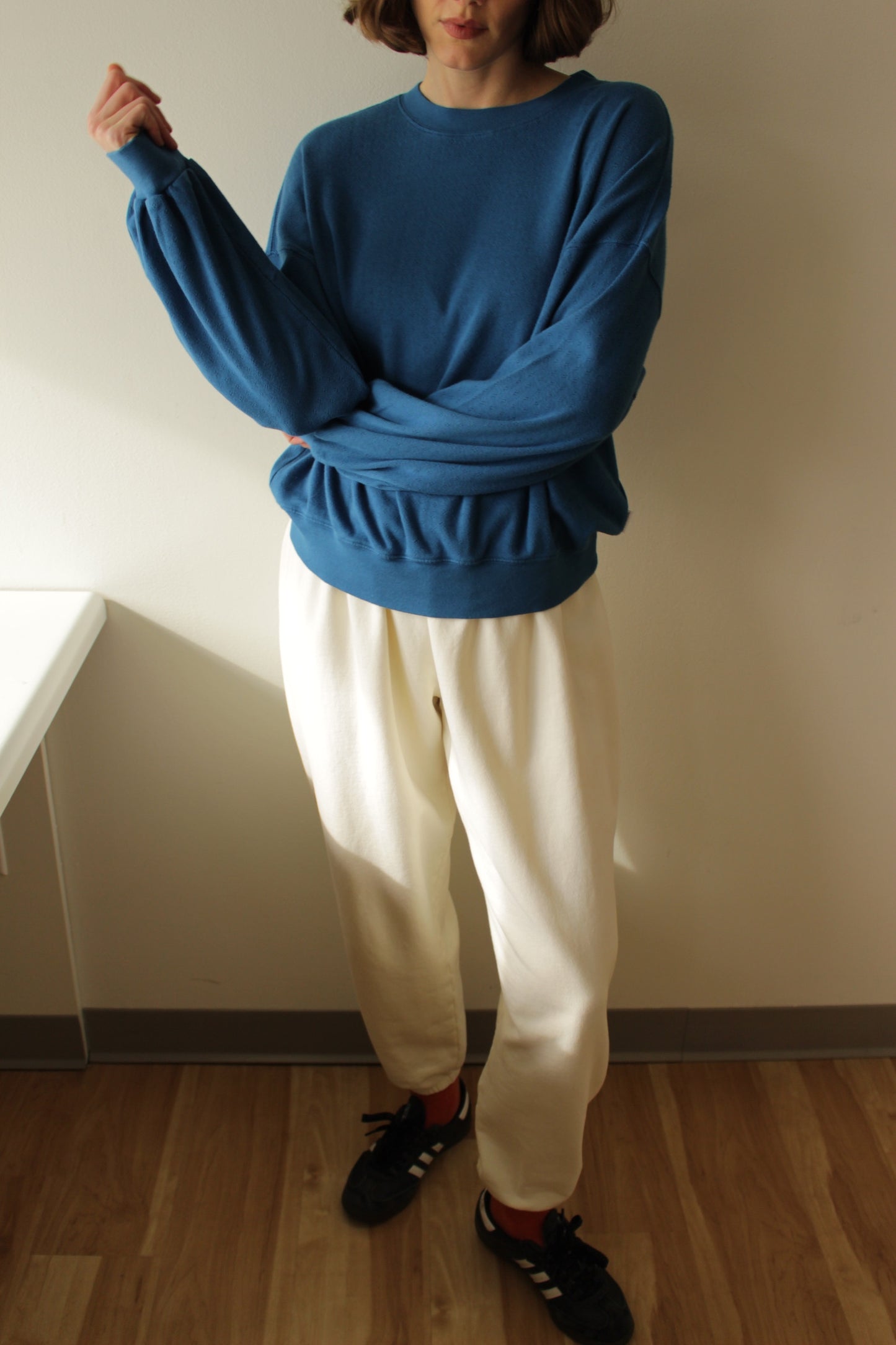 Pointelle Core Sweatshirt