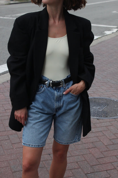 Skyler Woven Silk Blazer