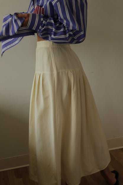 Incredible Vintage Drop Waist Silk Skirt