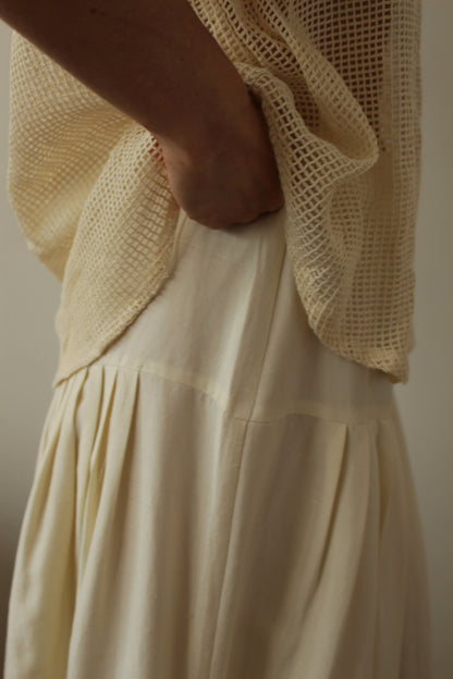 Incredible Vintage Drop Waist Silk Skirt