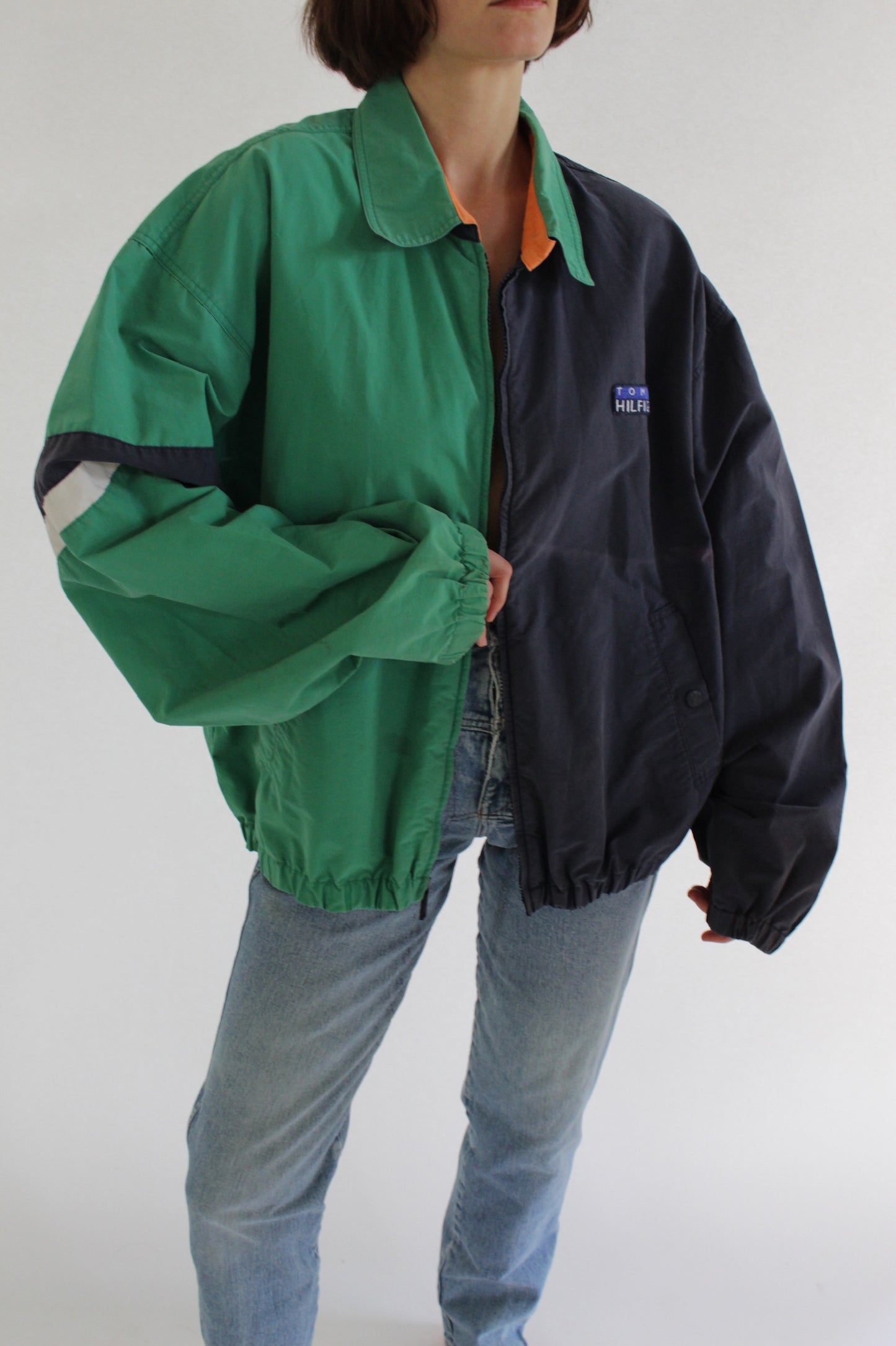 Fun 90s Two-Toned Tommy Hilfiger Jacket