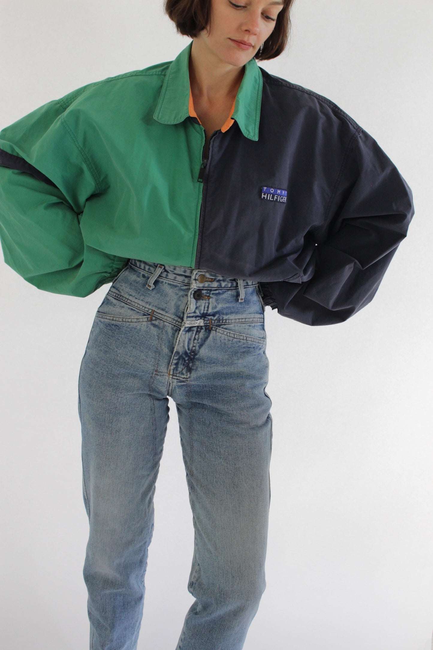 Fun 90s Two-Toned Tommy Hilfiger Jacket