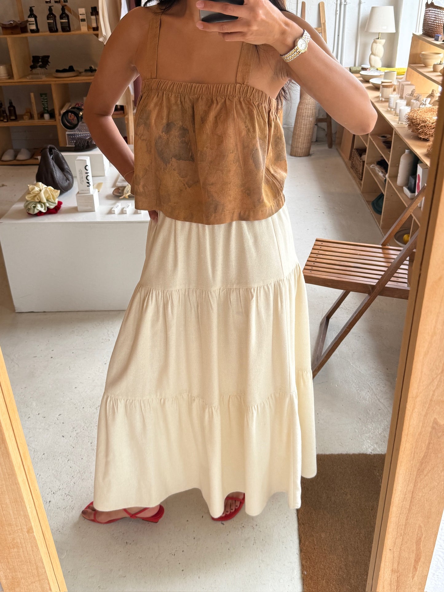 Sample Sabina Raw Silk Top