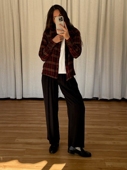 Vintage Calvin Klein Plaid Wool Shirt