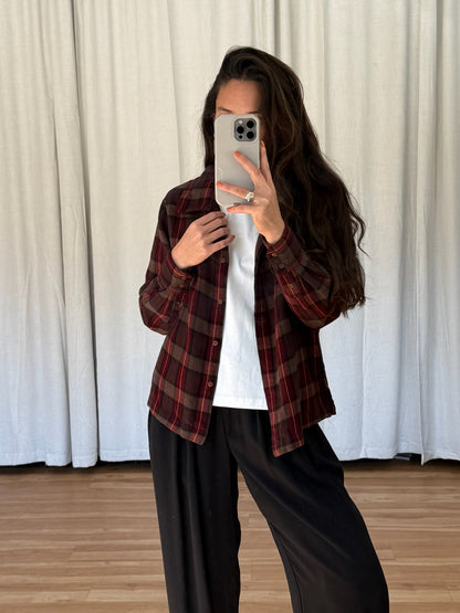 Vintage Calvin Klein Plaid Wool Shirt