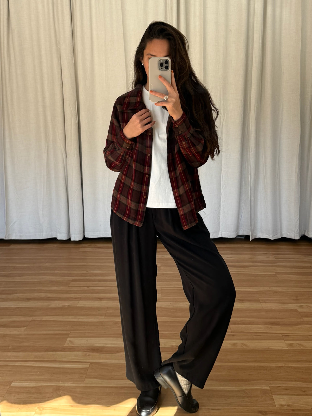 Vintage Calvin Klein Plaid Wool Shirt