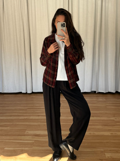 Vintage Calvin Klein Plaid Wool Shirt