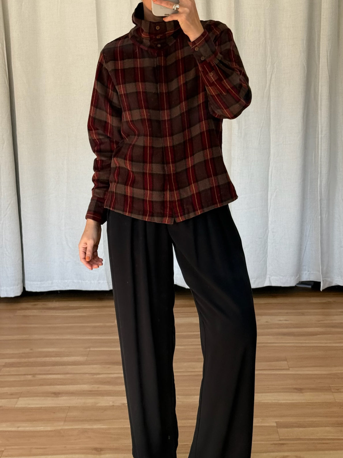 Vintage Calvin Klein Plaid Wool Shirt