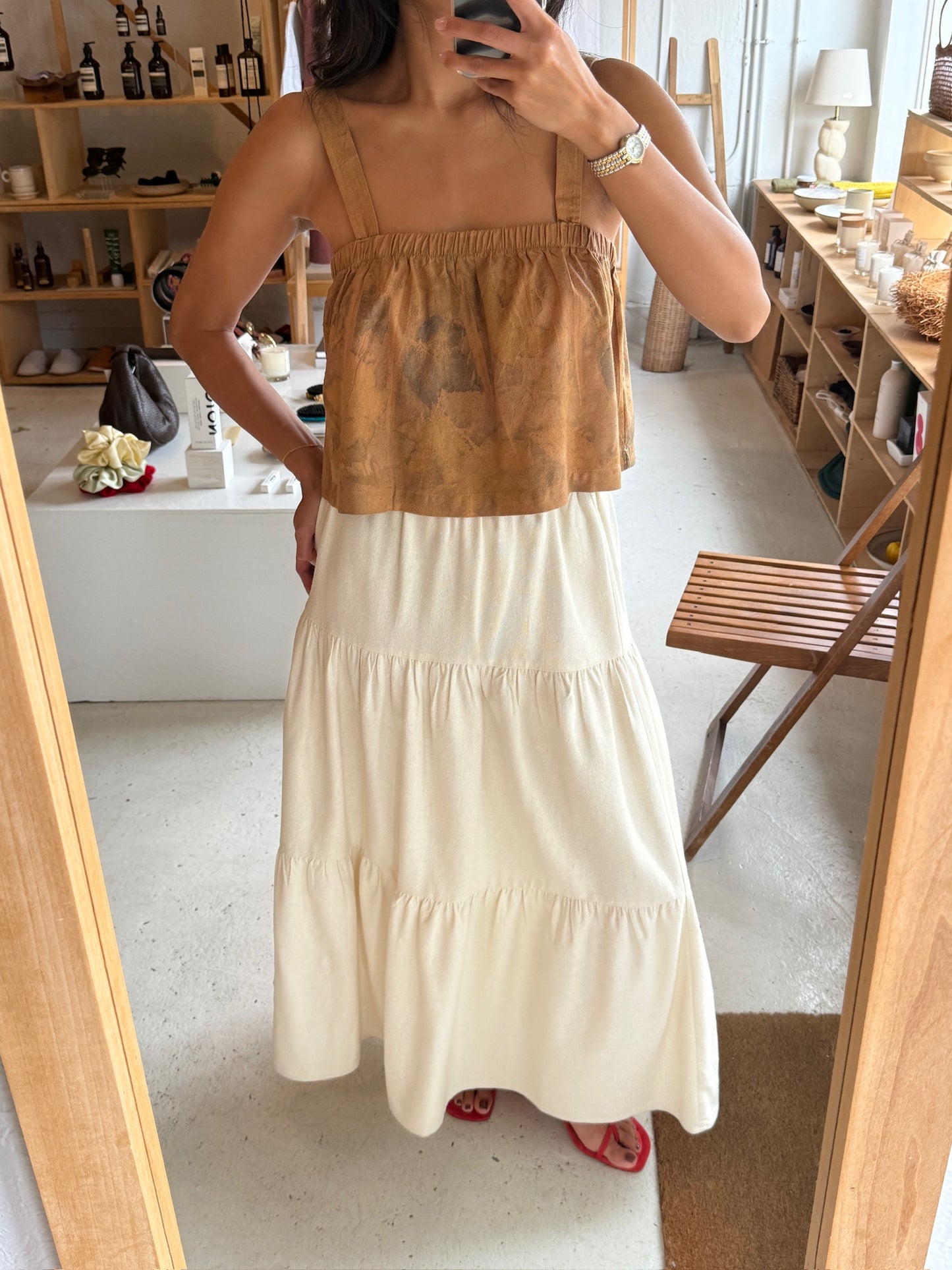 Sample Sabina Raw Silk Top