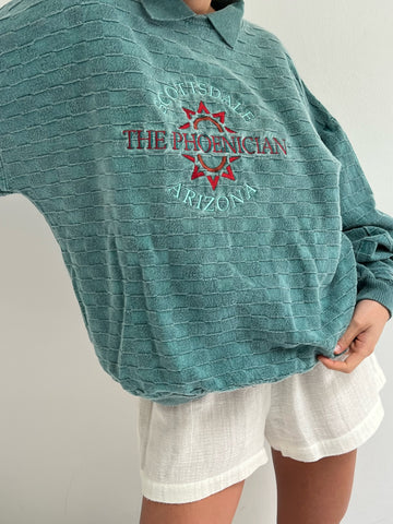 Vintage Scottsdale Embroidered Woven Pullover
