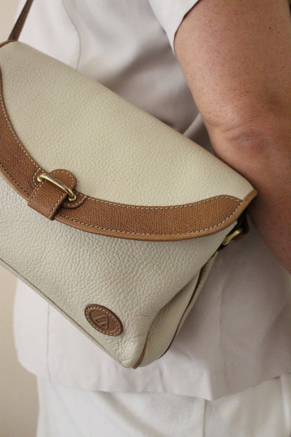 Vintage Two-Toned Pebbled Leather Bag