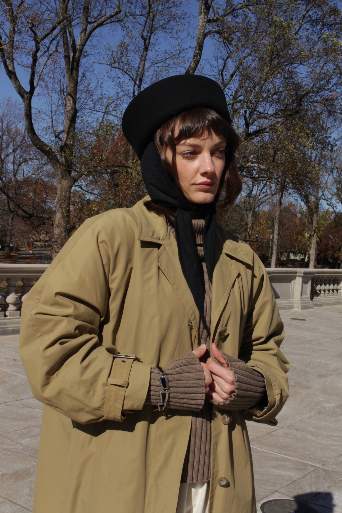 Amazing Vintage Sterling Silver & Onyx Inlay Link Bracelet