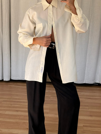 Vintage Christian Dior Pale Butter Button Up