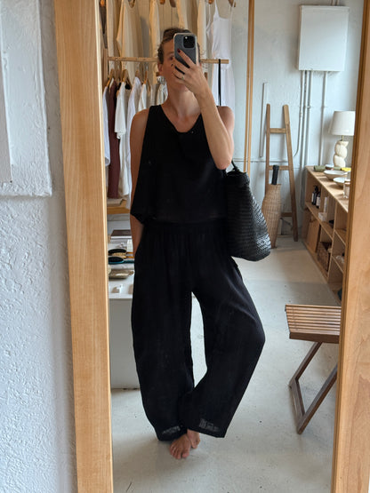 Camden Cotton Gauze Curve Pant