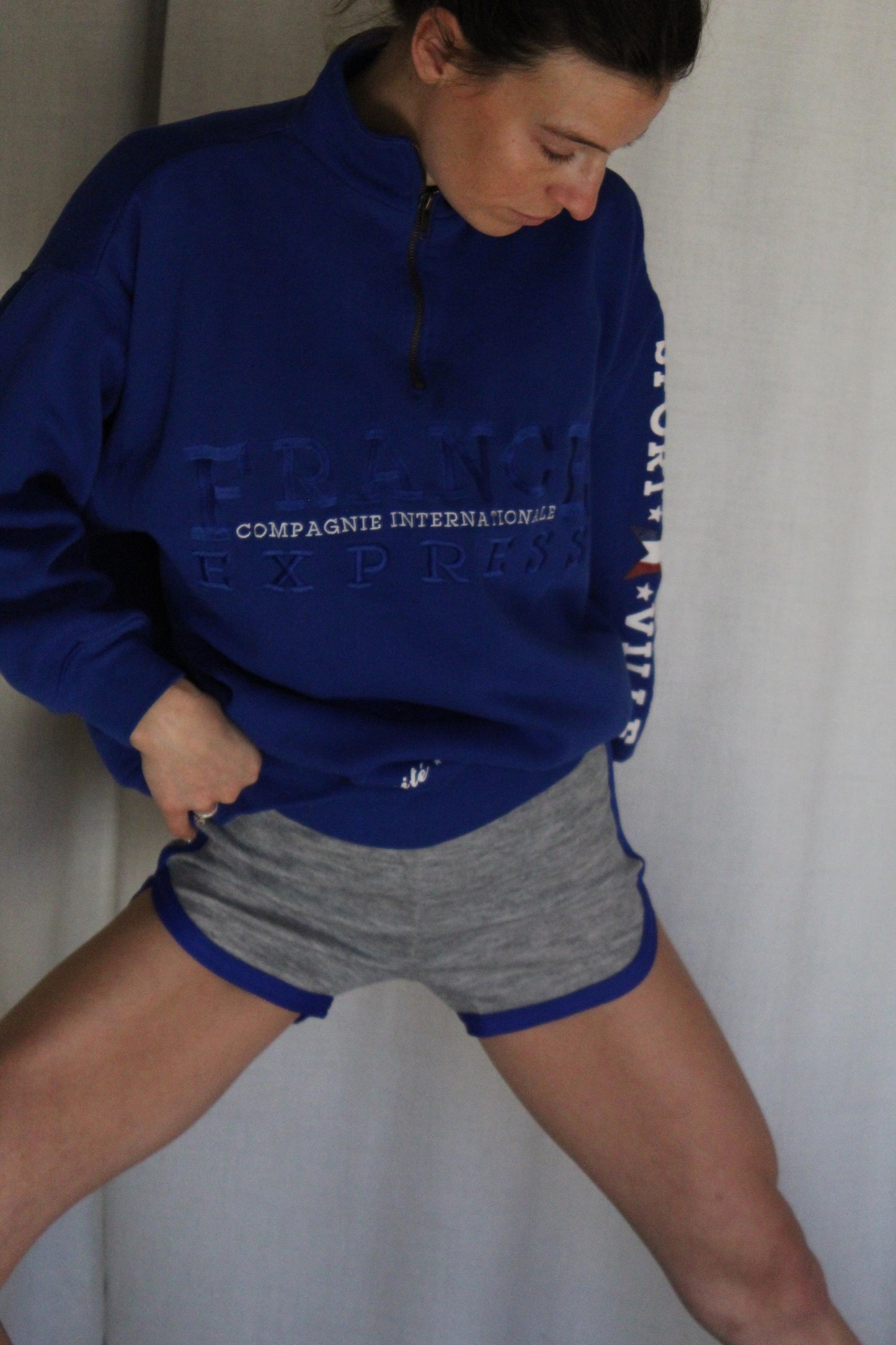 Vintage Petite Heather Grey Exercise Short