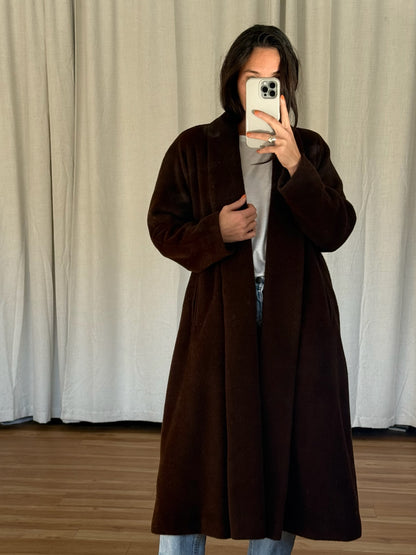 Gorgeous Vintage Walnut Baby Alpaca Coat