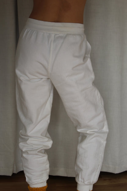 Vintage Cloud White Doubleweight Cotton Jogger