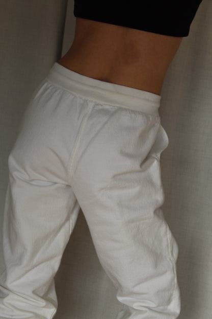 Vintage Cloud White Doubleweight Cotton Jogger