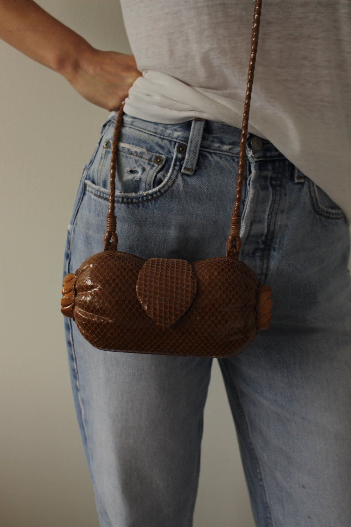 Favorite Vintage Timmy Woods Embossed Leather Purse