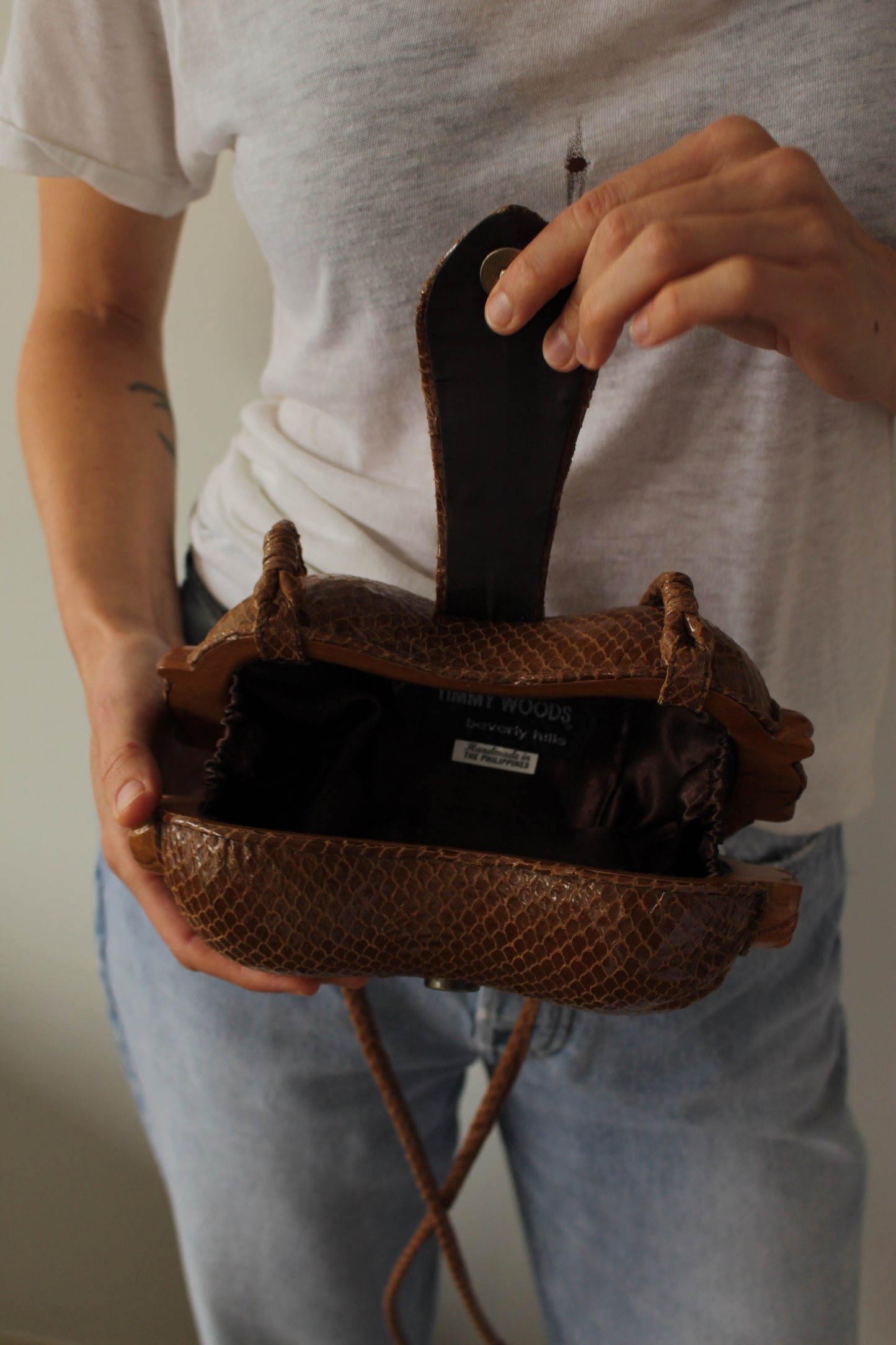 Favorite Vintage Timmy Woods Embossed Leather Purse